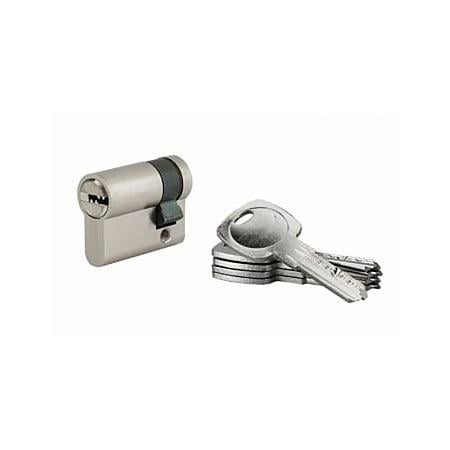 Butuc usa intrare TIGER 6, nichelat, 5 chei reversibile, 30 x 10 mm