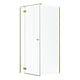 Cabina dus Radaway Essenza Brushed Gold KDJ, culisant, sticla 6 mm, Easy Cleen, 90 x 90 X 200 cm