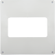 Placa pentru perete Vents, alb, tub rectangular, 55 x 110 mm