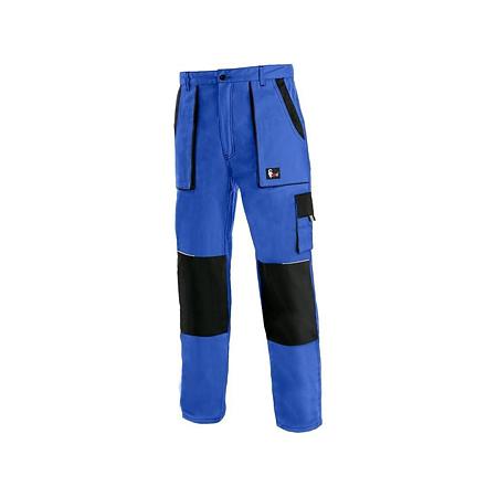 Pantaloni de lucru Luxy Josef in talie, doc, barbatesti, cu intarituri la genunchi, buzunare frontale/laterale, culoare albastru cu negru, marimea 54