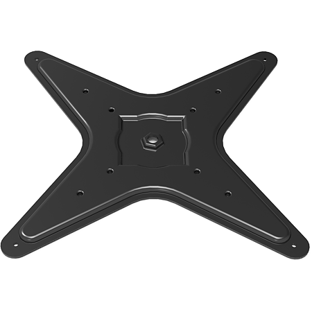 Placa de montaj pentru picior de masa rabatabila, metal, negru, 60 x 715 mm