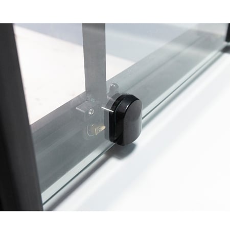 Cabina de dus Sanotechnik Elite Ecoblack, patrata, sticla 6 mm, Easy-Clean, profile aluminiu negre mate, 90 x 90 x 208 cm