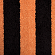 Covor bucatarie Riviera, poliester, model dungi, negru/portocaliu, 50 x 80 cm