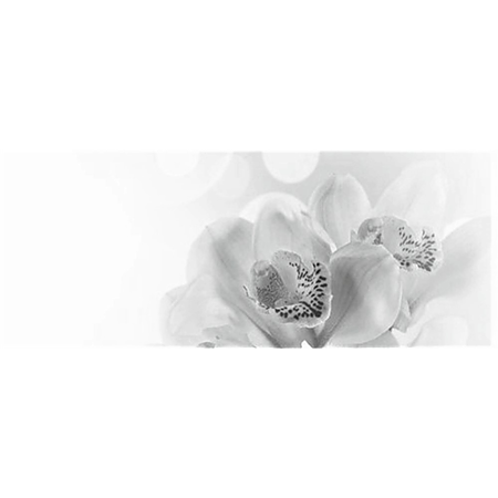 Faianta decorativa Keramin Elegy 7 Tip 1, lucioasa, stil elegant, alb/negru, 20 x 50 cm