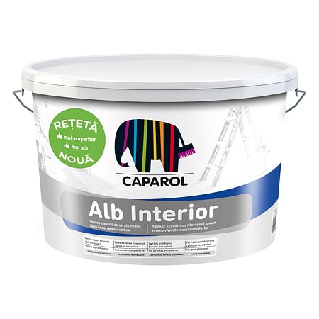Vopsea lavabila de interior Caparol, alb, 2.5 l
