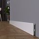 Plinta pardoseala Rubin 80, polimer dur, rezistenta la apa, alb, 2200 x 80 x 12 mm
