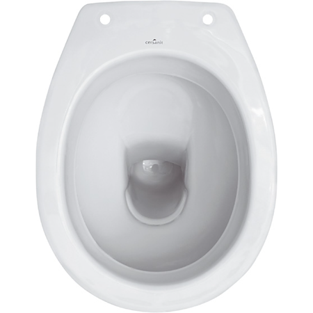 Vas WC Cersanit Roma R10, ceramica, evacuare laterala, alb Vas WC Cersanit Roma R10, ceramica, evacuare laterala, alb