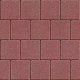 Pavele Elis P3, patrat, rosu, 20 x 20 x 6 cm