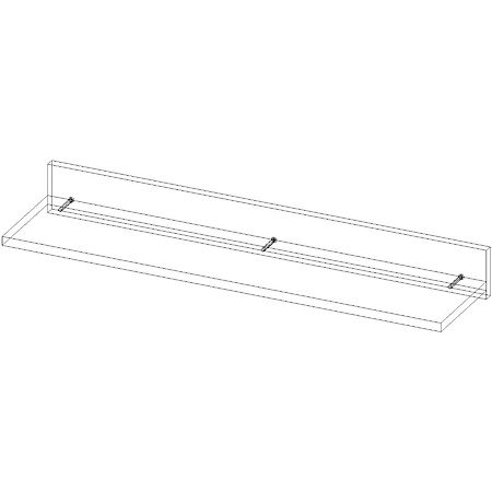 Polita Lux-Artim, pal melaminat, sonoma, 90 x 21,8 cm