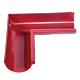 Coltar interior tip 2, jgheab 125mm, culoare: rosu RAL 3011, Novatik Ronda
