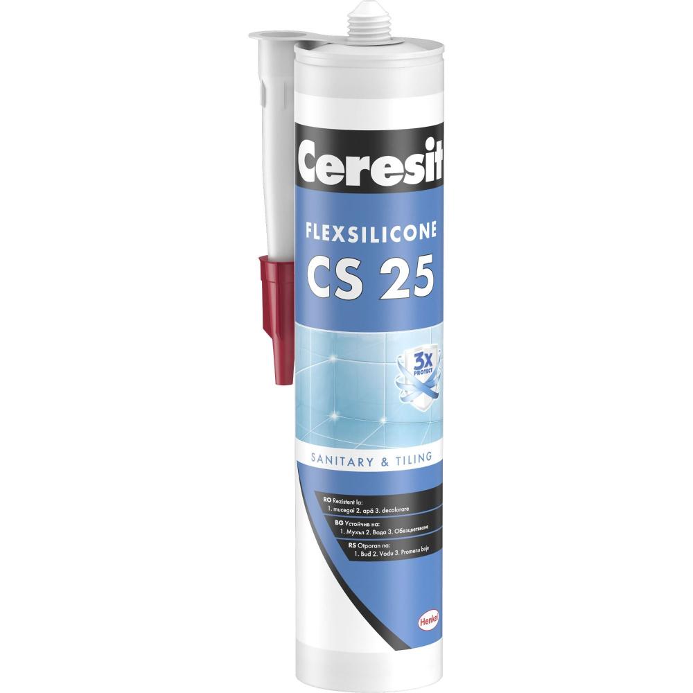 Silicon Sanitar Ceresit CS 25, Chocolate, 280 ml