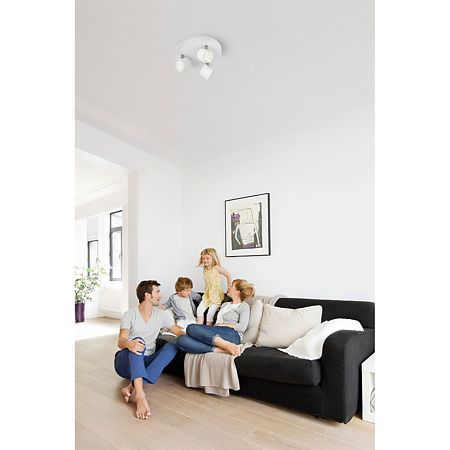 Plafoniera Philips Star plat/spiral white Selv 3X4,5W Plafoniera Philips Star plat/spiral white Selv 3X4,5W