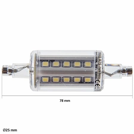 Bec LED Lohuis, R7S, J78, 5W, lumina rece 6500 K