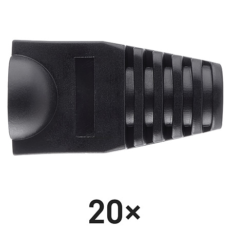 Manson de protectie pentru mufa RJ45, negru, 20 × 90 × 130 mm Manson de protectie pentru mufa RJ45, negru, 20 × 90 × 130 mm