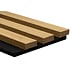 Panou riflaj acustic Stejar Lemon, MDF, suport feltru 8 mm, acustic, interior, 2600 x 144 x 20 mm