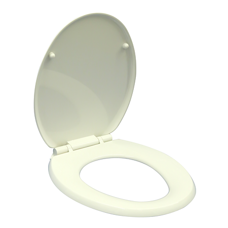 Capac WC Wirquin,  Soft Close, polipropilena, alb, 36.5 x 42.5 cm