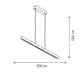 Suspensie LED Klausen Himera, 36W, 4000K, negru