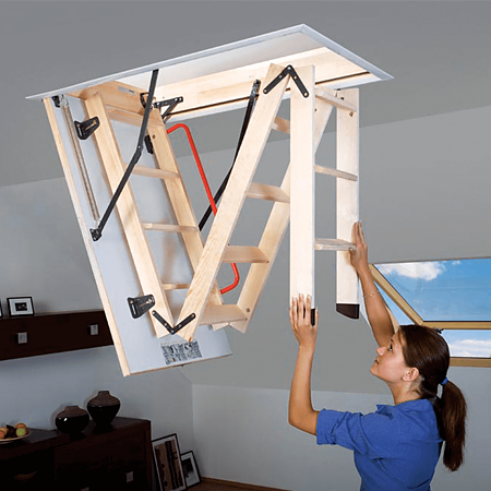 Scara retractabila pentru mansarda Fakro Komfort LWK-280, lemn, 60 x 120 x 280 cm Scara retractabila pentru mansarda Fakro Komfort LWK-280, lemn, 60 x 120 x 280 cm