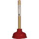 Pompa manuala pentru desfundare Wirquin, lemn-cauciuc, rosu, 11 cm