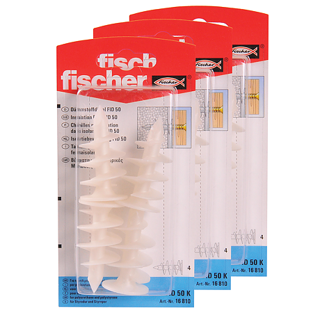 Diblu din plastic, Fischer FID, 50 mm, 4 buc