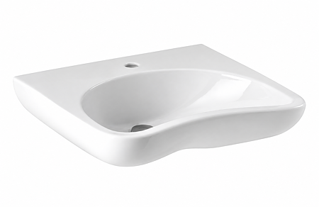 Lavoar pentru persoane cu dizabilitati Fayans B-LIBERO-N, ceramica, alb, 64 x 55 x 22 cm