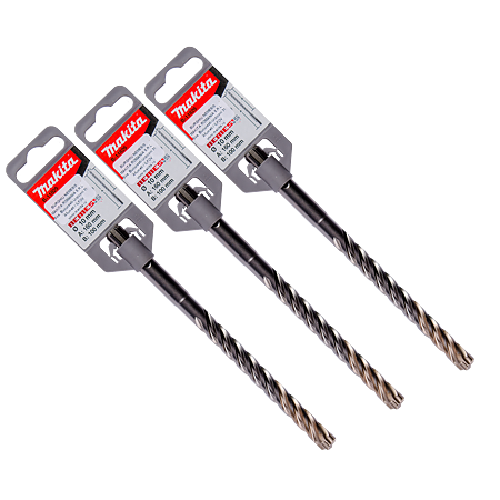 Burghiu 4 taisuri Makita Nemesis, SDS-Plus, pentru beton, 10 mm