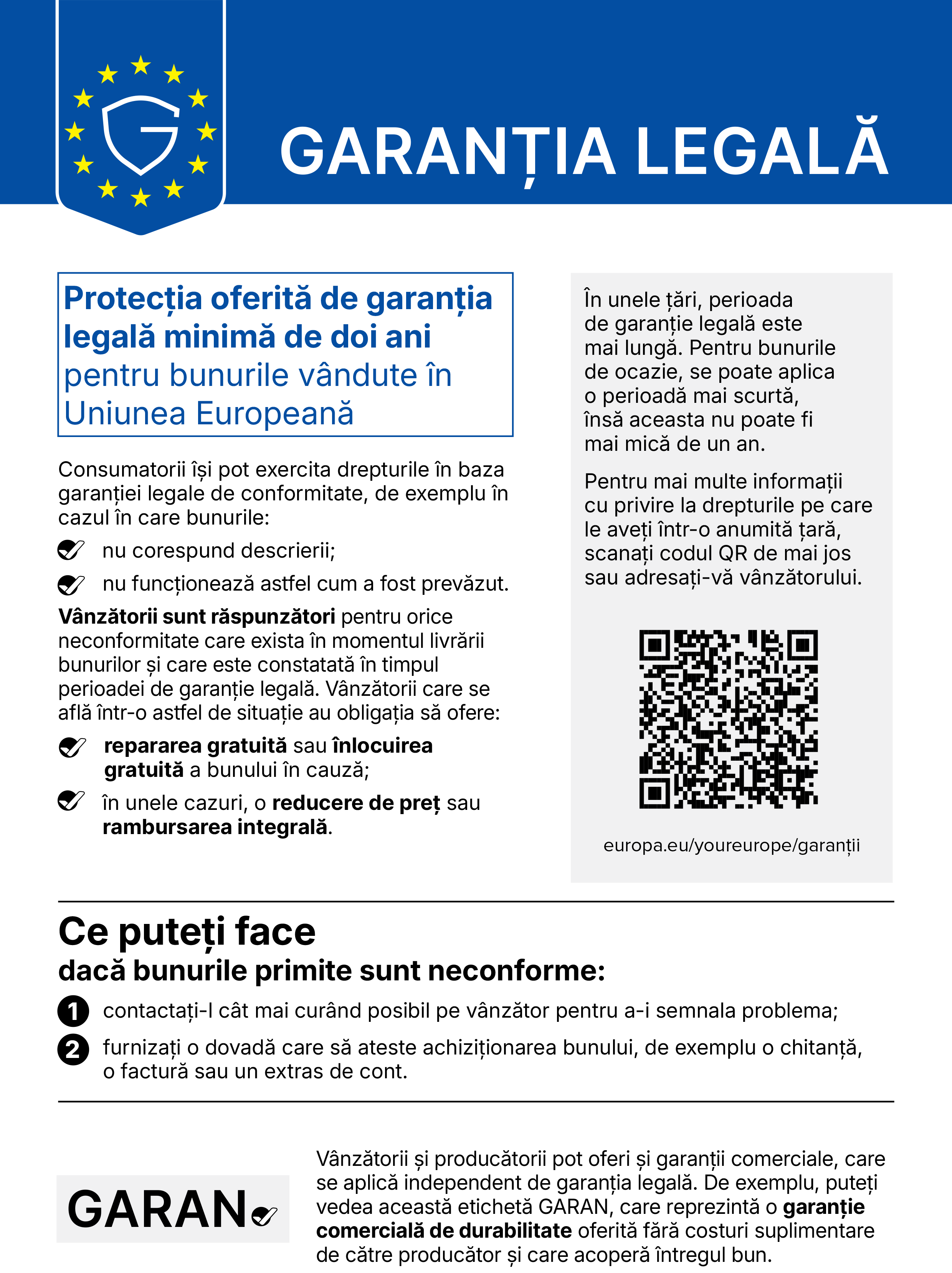 Garanția legală de conformitate