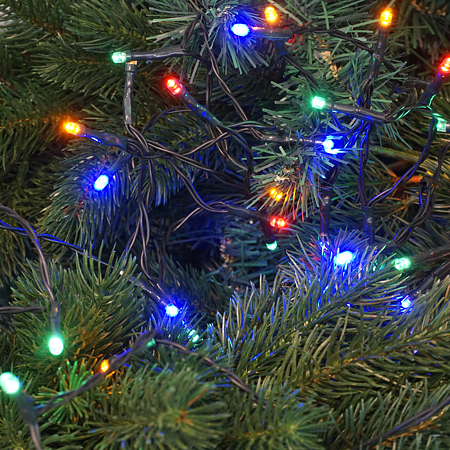 Instalatie sir pentru interior Cris, multicolor, 1000 led, cu joc, 25 m + 3 m, alimentare la retea