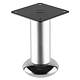 Picior rotund satin - argint TL024 D32 x 80 mm