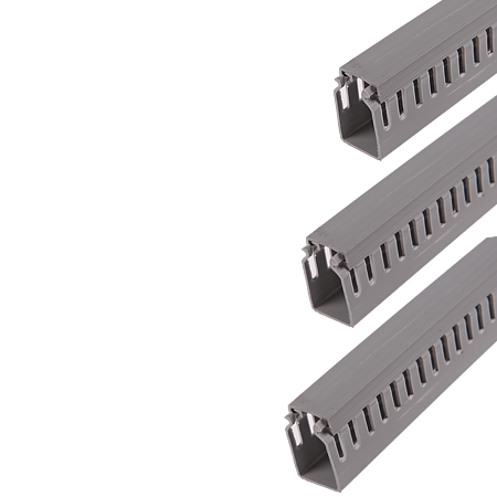 Canal slitat pentru cabluri, 25 x 40 mm, 2 m gri