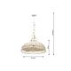 Suspensie Vimini, 1 X E27, metal/lemn, alb