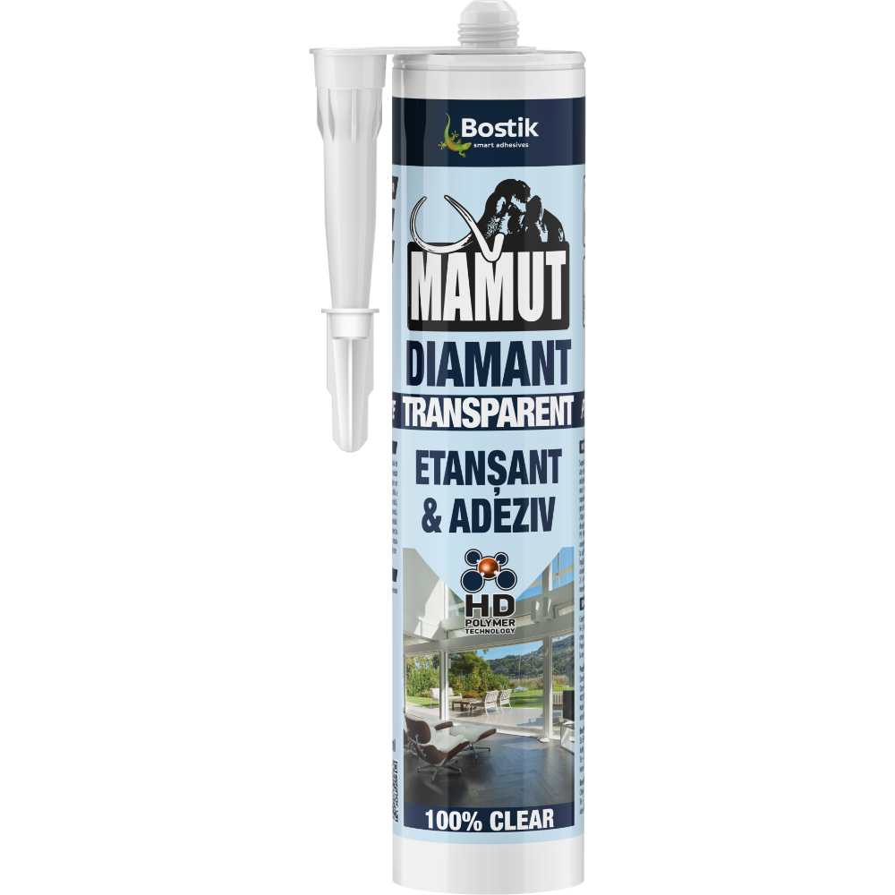 Mamut etansant si adeziv diamant, transparent, 290 ml