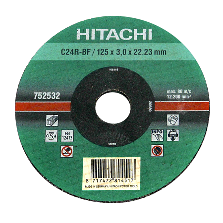 Disc taiere piatra Hikoki, 125 x 22,2 x 3 mm