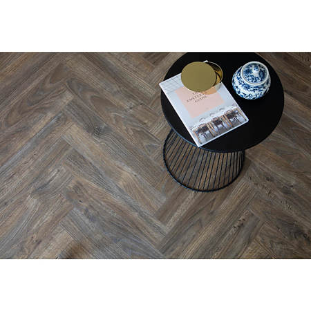 Parchet laminat 8 mm Berry Alloc Chateau+ Java Brown B7311, Herringbone A, clasa de trafic 33, OmniLoc A&B, 504 x 84 mm