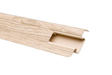 Plinta parchet, cu un canal, PVC, stejar pacific 6010, 2500x52 mm Plinta parchet, cu un canal, PVC, stejar pacific 6010, 2500x52 mm
