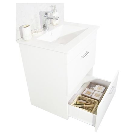 Mobilier baie Badenmob Seria 067, baza cu lavoar, PAL, alb, 60 x 46 x 52 cm