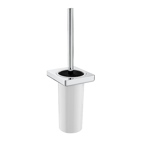 Suport si perie WC Roca, argintiu, 120 x 110 x 408 mm