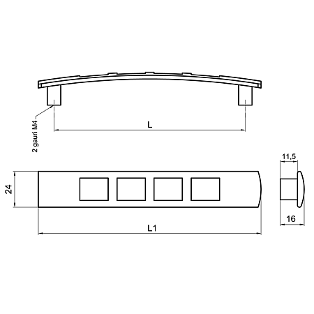 Maner FZ 6211, zamac, crom, 128 mm Maner FZ 6211, zamac, crom, 128 mm