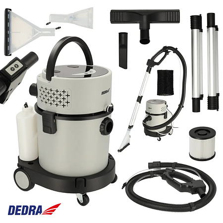 Aspirator cu spalare 2 in 1 Dedra DED6605, 1200 W, 20 l, umed/uscat, furtun 1.5 m