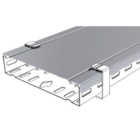 Capac jgheab metalic ranforsat Metaksan, 100 x 15 x 0.7 mm