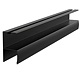 Profil aluminiu tip maner Y Eco, negru, cu perie, 2.5 m
