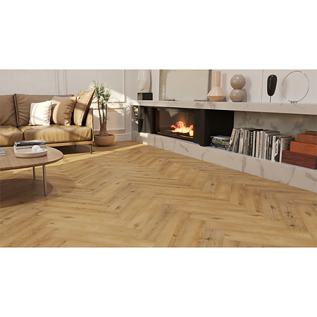 Pardoseala minerala SPC 5 mm Korner Luxury Floor Oak Tarvos, nuanta deschisa, clasa de trafic 34,  615 x 123 mm 