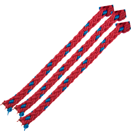 Franghie din polipropilena, albastru rosu, 6 mm