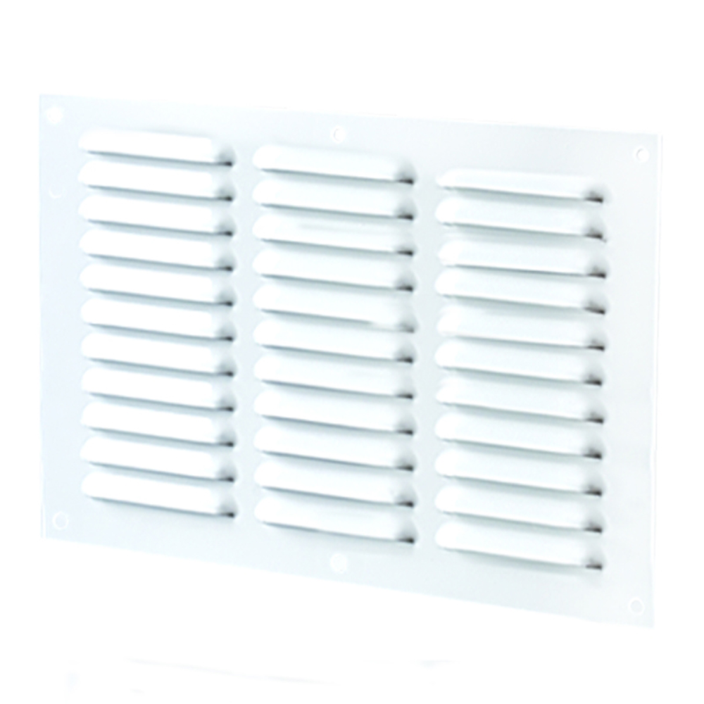 Grila metalica Vents, otel, alb, 305 x 250 mm