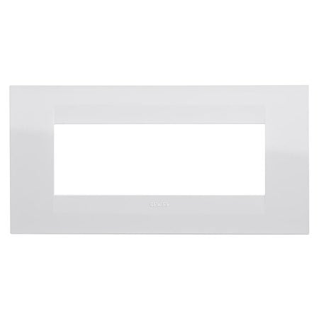 Rama decorativa aparataj Gewiss Geo GW16406TB , 6 module, tehnopolimer, alb