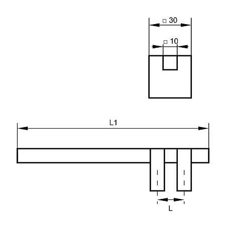 Maner aluminiu FA 26173, mat crom cu terminatii zamac finisaj crom, 16 mm