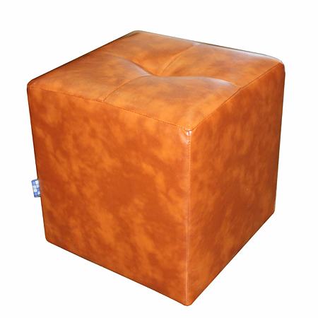 Taburet Cool tapiterie imitatie de piele, cires IP8070, 36 x 36 x 38 cm