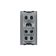 Modul priza simpla standard italian Livolo VL-FCTL16A-1WP, policarbonat, negru