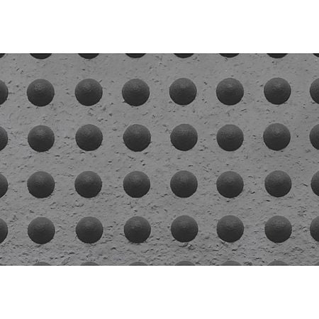 Covoras de treapta Gummi, cauciuc, negru, 25 x 75 cm
