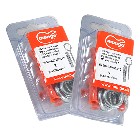 Diblu MQ, 6 x 30 mm, cu carlig tip O, 4 x 60 mm, 8 BUC Diblu MQ, 6 x 30 mm, cu carlig tip O, 4 x 60 mm, 8 BUC